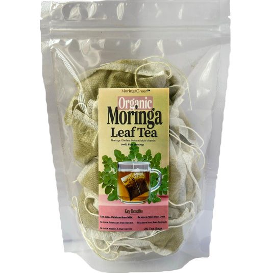 Organic Moringa Leaf Tea | 25 Tea Bags
