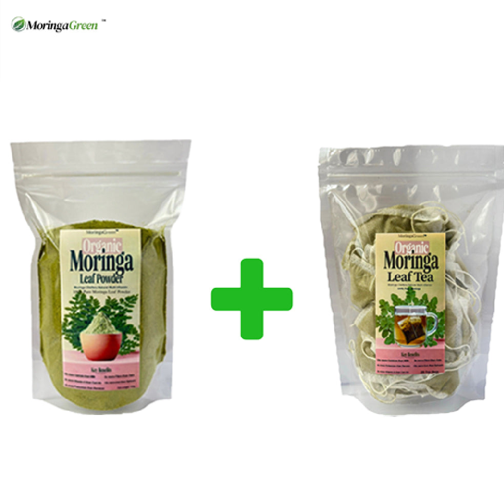 Moringa Essentials Bundle - (Tea + Powder)