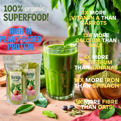 Organic Moringa Leaf Powder | Pure Premium Quality Superfood